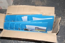 Image of Esselte 75mm Lever Arch File  Foolscap Blue Pack of 7- FREE UK MAINLAND DELIVERY