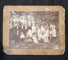 Antique Haunted Cline Family  X’s And Eyes - Spooky Tennessee Cabinet Card