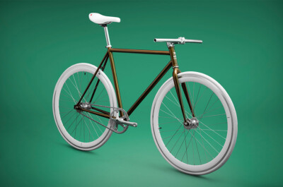 Wlkie Brown Metallic 55cm Single Speed Road bike Fixed Gear