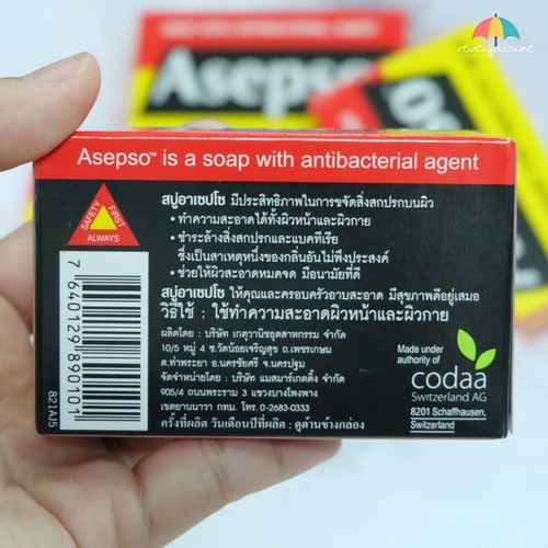 12 Bars Asepso Bar Soap Original Formula washes away bacteria & dirt skin health - Picture 7 of 11