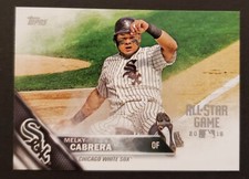 2016 Topps #122 Melky Cabrera WHITE SOX fanFeast silver stamped card NM/MT