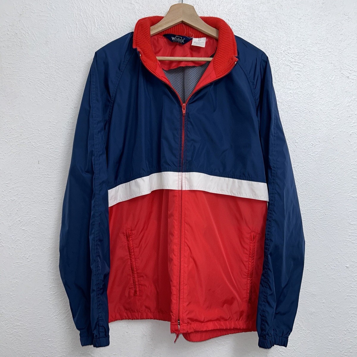 WOOLRICH ウールジップジャケット　80年代 MADE in USA Vintage Woolrich Men's WPL 6635 Men's Large Jacket Wool USA