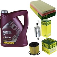 MANN-FILTER Inspektionspaket 5L Mannol Diesel Tdi 5W-30 FüR Vw Touran 1.6 Fsi