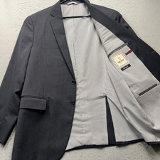 Todd Snyder Men Mayfair Fit Pinstripe Wool Suit Jacket Blazer Navy Grey 100 Wool
