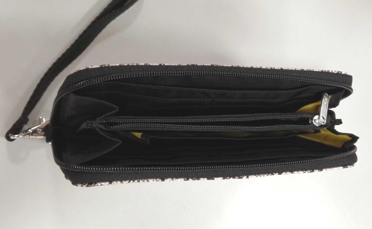 Long Wallet with Strap Model Python Pattern White… - image 5