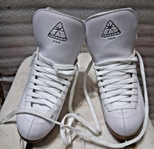 Jackson 200 Figure Ice Skates White Womens sz 5 Ultima Mark I Blade 9 1/3