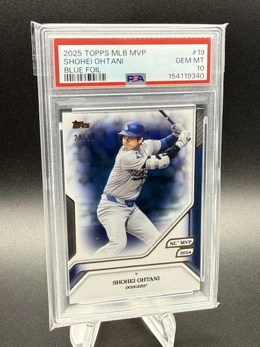 2025 Topps MLB MVP Shohei Ohtani Blue Foil 29/35 GEM MINT PSA 10