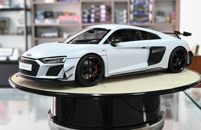 1/18 2021 Audi R8 V10 GT RWD KengFai Diecast Car Model Gray, Four Open