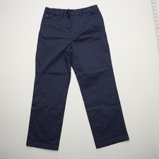 Gap Kids Boys Chino Pants Size 12 Husky Blue Zip Pocket 28x23.5
