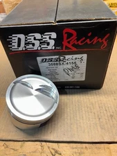 427W Ford Inline/ TW Forged -18cc Dish Top DSS Racing SX Pistons. 4.155 Bore