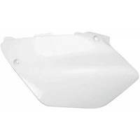 Seitentische Nummernhalter Ufo Yamaha Yz 125 / 250 2002 - 2005 Weiß
