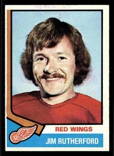 1974-75 Topps Jim Rutherford #225 - Detroit Red Wings