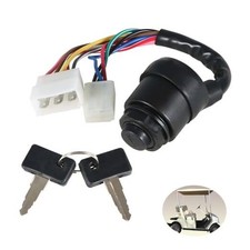 Ignition Switch with Keys Replacement for Gas 2 Cycle Golf Cart G1 1979-1989