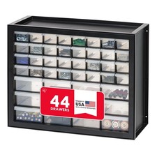 IRIS USA 44-Drawer Small Parts Organizer, Made in USA, 44 Drawer, Black