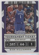 2020 Panini Contenders Draft Picks Tournament Ticket 36/49 Zion Williamson 02ez