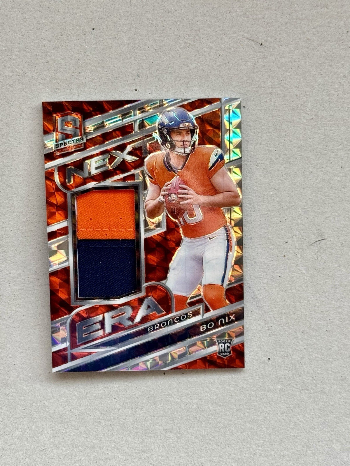 Bo Nix Panini Spectra Next ERA Relics #NEBNX Base