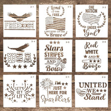 Stencil for Painting-DIY Reusable 4th July Patriotic Decoration American Indepen