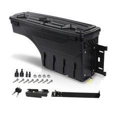 Truck Bed Storage Tool Box Compatible With Ford F150 1997-2014 Black Right Side