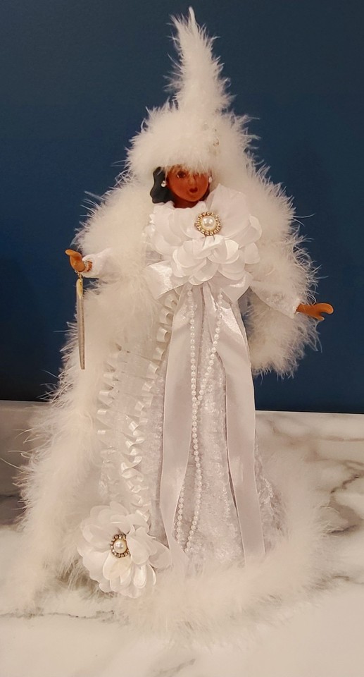 NatashaMadeThat 18” African American Angel Tree Topper White | eBay