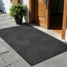 Heavy Duty Front Door Mat Indoor Outdoor, 4  x 6  Floor Mat for Entrance