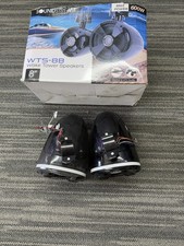 WTS-8B  Water-Resistant Gloss Black 8  Wake Tower Speakers Set of 2 600W MAX