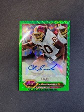 2024 Topps Chrome Football Chris Samuels Auto Green Geometric Redskins #d 33/99