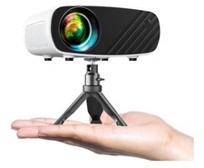 Mini Projector,Portable Projector,7000L W/Synchronize Smartphone,1080p HD/200...