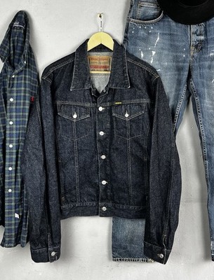 Diesel Industry Denim Jacket Vintage 90s Size M Oversized | eBay