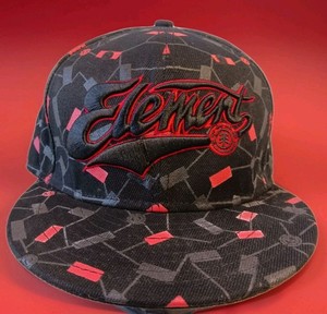 Vintage Y2K Element Skateboards Fitted 7 3/8 Hap Cap Embroidered Skate 