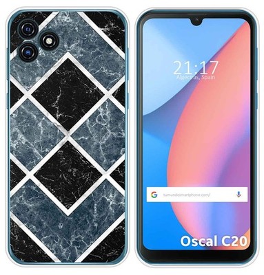 Silikonhülle Für Blackview Oscal C20 / C20 Pro Marmor Design 06 Zeichnungen