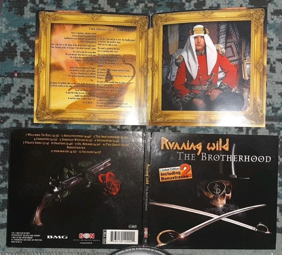 CD _ RUNNING WILD _ The Brotherhood (Limited Edition + 2 Bonustracks!) GUN/EU'02 - Bild 4 von 4