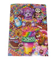 Lisa Frank Jumbo Color  Activity Book  Sticker book 5 Sheets 600 Stickers ...
