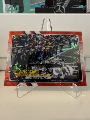 2021 Topps Chrome Formula 1 F1 #164 Pierre Gasly Red Raywave /5