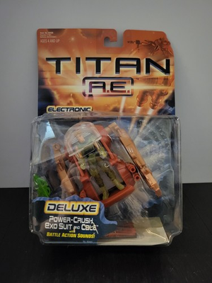 #ad Power Crush Exo Suit and Cale TITAN AE A.E. Delxue Hasbro MOC NEW #2 $17.99