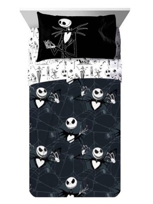Disney Nightmare Before Christmas ''Jack'' Kids Blanket & Sheet Set-AB08KL7C9TS2