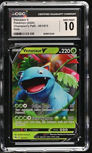 Venusaur V graded CGC 10 for sale on eBay