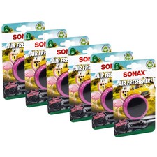 SONAX 6 Stück Sweet Flamingo Lufterfrischer Autoduft für Lüftungsgitter