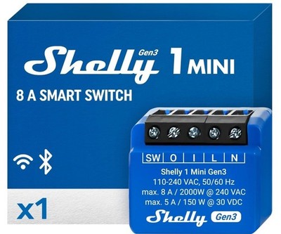 1 Mini Gen3 WiFi Smart Switch Relais 1 Kanal 8A Hausautomation Trockenkontakte
