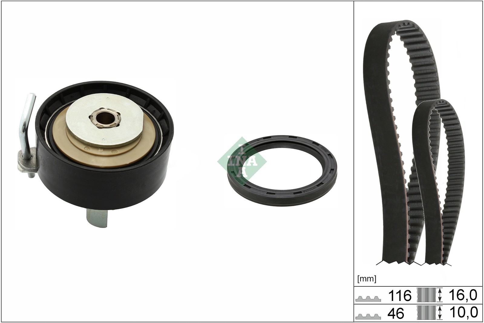Timing Belt Kit fits FORD FIESTA Mk6, Mk7 1.0 12 to 18 Manual Transmission Set