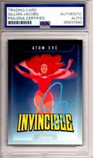 Gillian Jacobs Signed Invincible Atom Eve Keepsake Trading Card 2025 Psa Coa