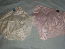 2 Pk NWT Vintage Vanity Fair Perfectly Yours Ravissant Nylon Briefs Size 10 3XL