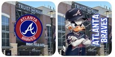 CORNHOLE BAGS - BRAVES - DUCK - Pro Cornhole Bags - 4 Bags
