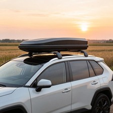 Naturnest Rooftop Cargo Box 12.7 Cu Ft Car Top Cargo Carrier - Black
