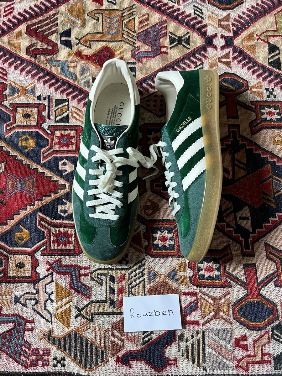 Adidas x Gucci Gazelle Green Suede - 13 | eBay
