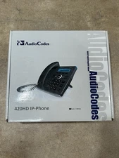 AudioCodes 420HD IP-Phone VoIP Skype Zoom Certified PoE New Open Box