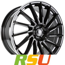 4x Diewe Briosa neros machined lip 8.5x19" ET40 LK5 112 ML 66.6 Alufelgen 19 ...