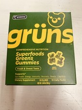 gr ns Superfoods Greens Gummies Fresh  Sweet Vitamins Gut Health 10 Packs