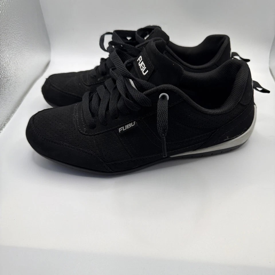 Fubu Kole II Womens Sneaker US 7 Black Memory Foam Lace Up Athletic Leisure - Image 2 of 4