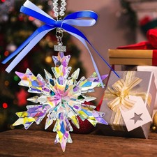 2025 Swarovski Snowflake Crystal Annual Edition Large Christmas Star Ornament