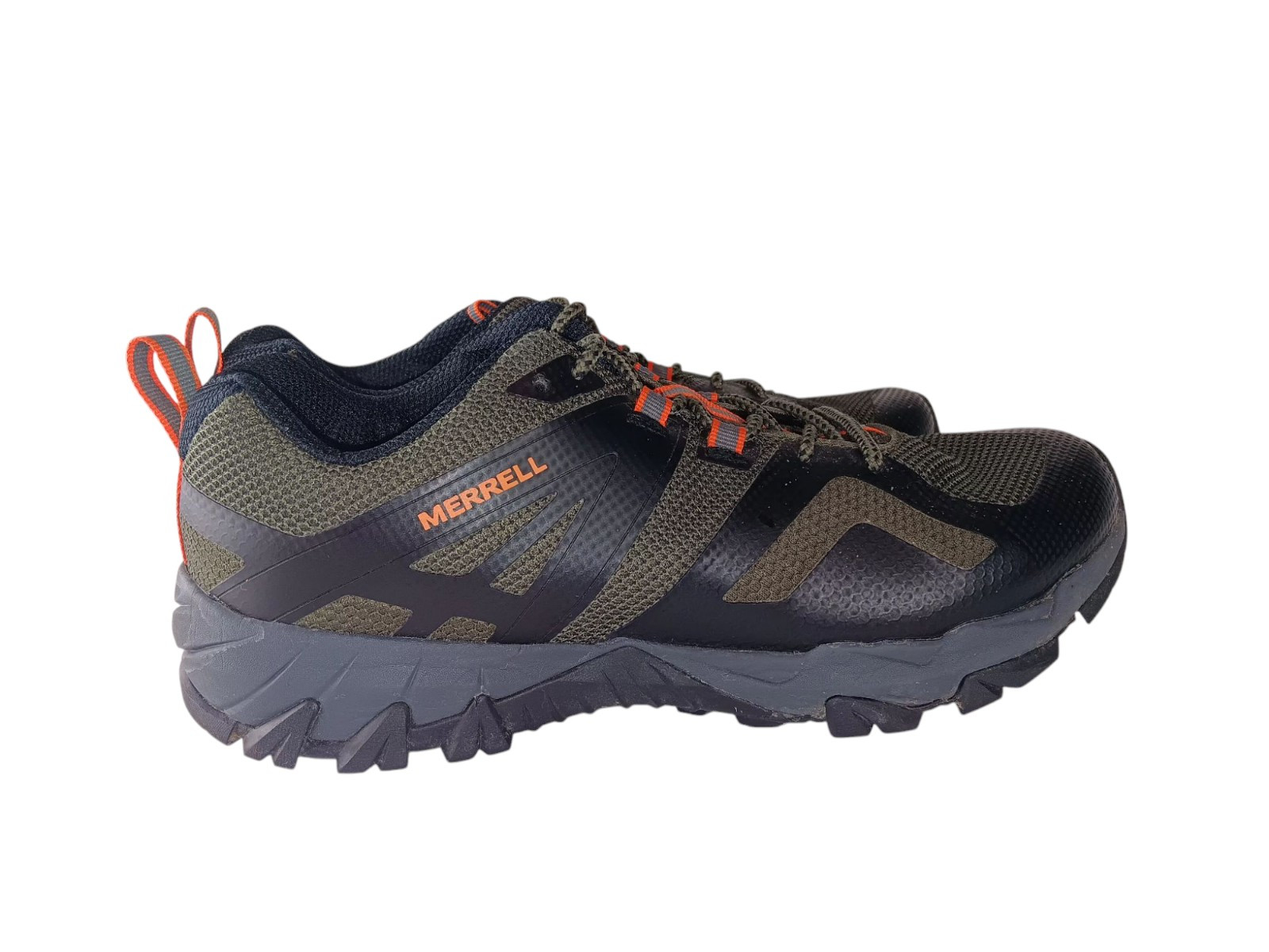 Scarpe da trekking Merrell Meru uomo taglia 10 verde nero J034425 basse stringate